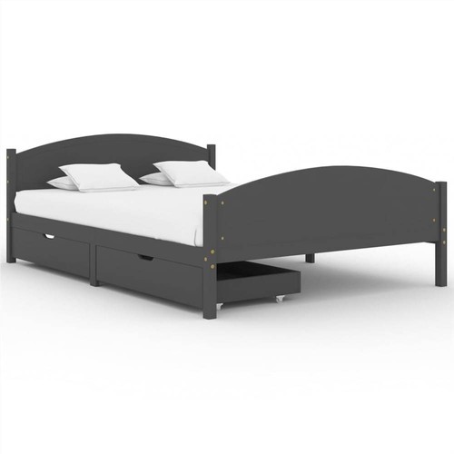 Bed-Frame-with-2-Drawers-Dark-Grey-Solid-Wood-Pine-140x200-cm-Double-503310-1._w500_