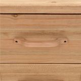 Mesa de noche de madera maciza de abeto 50x35x57 cm