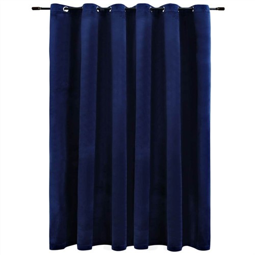 Blackout-Curtain-with-Metal-Rings-Velvet-Dark-Blue-290x245-cm-436511-1._w500_