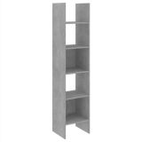 Librería gris cemento 40x35x180 cm aglomerado