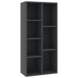 Librería gris 50x25x106 cm aglomerado