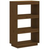 Mueble para libros/divisor de ambientes marrón miel 60x35x103 cm madera maciza pino