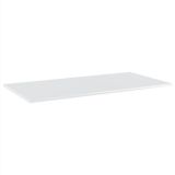 Tableros de estantería 8 piezas Blanco de alto brillo 80x20x1,5 cm Tablero de partículas