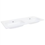 Lavabo empotrado doble 1205x460x145 mm SMC Blanco