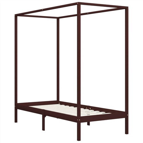 Canopy-Bed-Frame-Dark-Brown-Solid-Pine-Wood-100x200-cm-439512-1._w500_