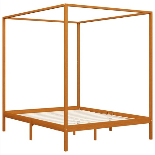 Canopy-Bed-Frame-Honey-Brown-Solid-Pine-Wood-160x200-cm-453821-1._w500_