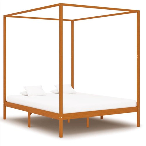 Canopy-Bed-Frame-Honey-Brown-Solid-Pine-Wood-6FT-Super-King-446948-1._w500_
