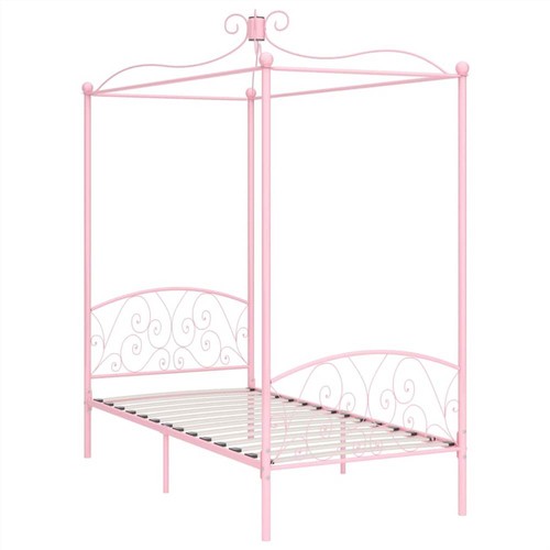Canopy-Bed-Frame-Pink-Metal-90x200-cm-458009-1._w500_