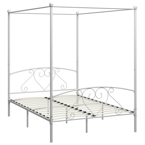 Canopy-Bed-Frame-White-Metal-160x200-cm-437094-1._w500_