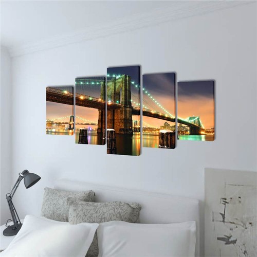 Canvas-Wall-Print-Set-Brooklyn-Bridge-100-x-50-cm-448378-1._w500_