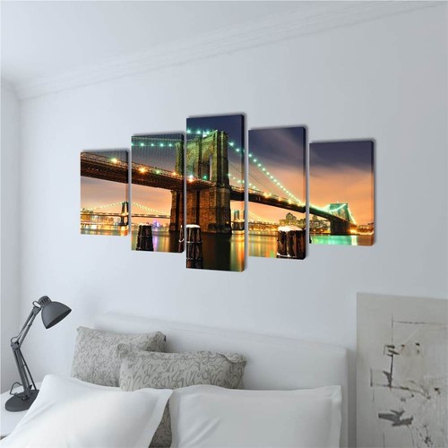 Canvas-Wall-Print-Set-Brooklyn-Bridge-200-x-100-cm-437051-1._w500_