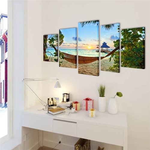 Canvas-Wall-Print-Set-Sand-Beach-with-Hammock-200-x-100-cm-442459-1._w500_