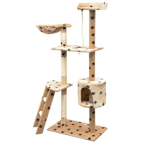 Cat-Tree-with-Sisal-Scratching-Posts-150-cm-Paw-Prints-Beige-448544-1._w500_