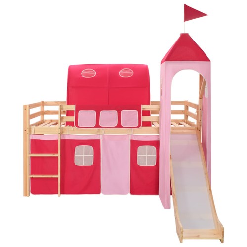 Children-s-Loft-Bed-Frame-with-Slide-Ladder-Pinewood-208x230cm-428348-1._w500_