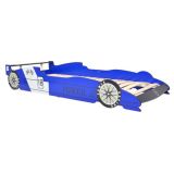 Cama infantil Race Car 90×200 cm Azul