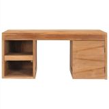 Mesa de centro de madera maciza de teca 90x50x40 cm