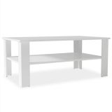 Mesa de centro de aglomerado 100x59x42 cm blanco