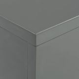 Mesa de centro alto brillo gris 115x55x31 cm MDF