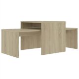 Conjunto de mesa baja Sonoma Oak 100x48x40 cm Aglomerado