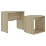 Conjunto de mesa baja Sonoma Oak 48x30x45 cm Aglomerado