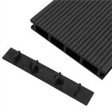 Tapas de extremo para terrazas 10 piezas Plástico negro
