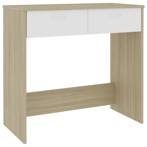 Desk-White-and-Sonoma-Oak-80x40x75-cm-Chipboard-432098-1._w500_
