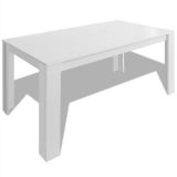 Mesa de comedor 140x80x75 cm Blanco