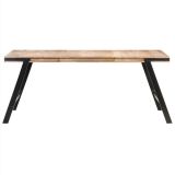Mesa de comedor de madera maciza de mango 180x90x76 cm