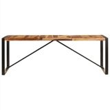 Mesa de comedor 220x100x75 cm de madera maciza de sheesham