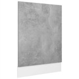 Panel Lavavajillas Tablero aglomerado gris cemento 45x3x67 cm