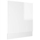Panel Lavavajillas Tablero aglomerado Blanco Alto Brillo 59,5x3x67 cm