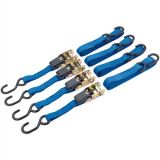 Draper Tools Correas de amarre con trinquete 4 piezas 250 kg 60965