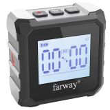 Farway 3 en 1 Buscador de ángulo digital Nivel láser y medidor de ángulo con base magnética y pantalla LCD Batería de iones de litio