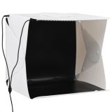 Caja de luz LED plegable para estudio fotográfico 40x34x37 cm Plástico Blanco