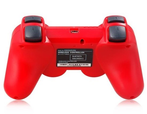 Gamepad inalámbrico Bluetooth Six-Eje DualShock para PlayStation 3 Controller - Rojo