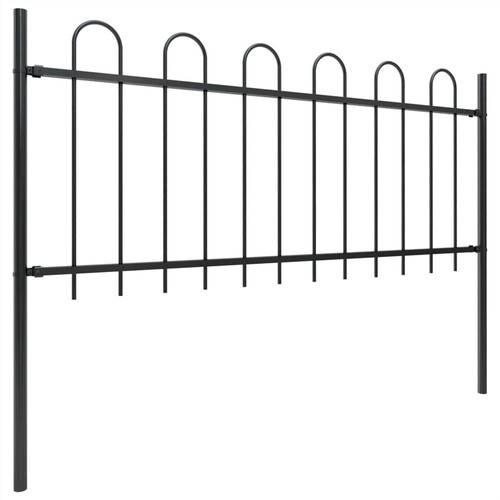 Garden-Fence-with-Hoop-Top-Steel-15-3x0-8-m-Black-446665-1._w500_