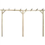 Pérgola de jardín 400x40x205 cm Madera