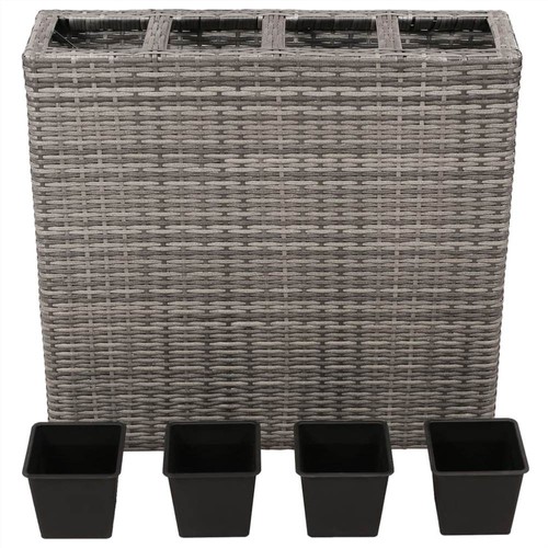 Garden-Raised-Bed-with-4-Pots-Poly-Rattan-Grey-438954-1._w500_