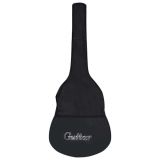 Funda de guitarra para guitarra clásica 3/4 Tela negra 99,5×36,5 cm