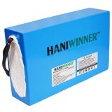 HANIWINNER HA201 Batería de litio recargable para bicicleta eléctrica 48V 20AH 960W con cargador – Azul