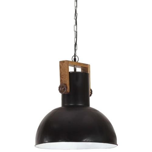 Industrial-Hanging-Lamp-25-W-Black-Round-Mango-Wood-42-cm-E27-427302-1._w500_