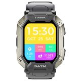 KOSPET TANK M1 Smartwatch 1.72 '' Pantalla SpO2 HR BP Monitor Fitness Tracker IP69 Reloj deportivo a prueba de agua – Negro