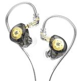 KZ EDX Pro In Ear Auriculares con cable HiFi Bass Monitor Auriculares Cancelación de ruido con micrófono – Negro