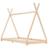 Estructura de cama para niños Madera de pino macizo 80×160 cm