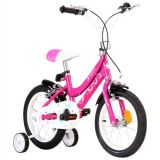 Bicicleta para niños 14 pulgadas Negra y Rosa