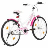 Bicicleta para niños 24 pulgadas Rosa y Blanca