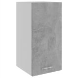 Armario de cocina de aglomerado gris cemento 29,5x31x60 cm