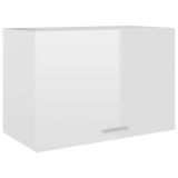 Mueble de cocina de aglomerado blanco alto brillo 60x31x40 cm