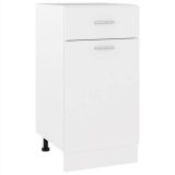 Mueble de cocina de aglomerado blanco 40x46x81,5 cm