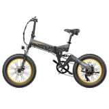 LANKELEISI X3000 Plus Bicicleta de montaña eléctrica plegable 48V 1000W Motor 17.5Ah Batería – Gris